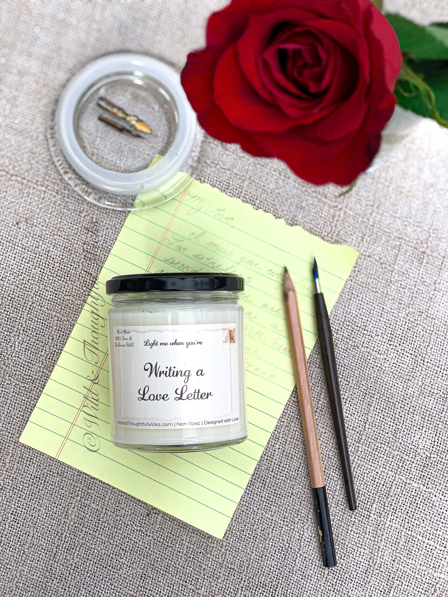 Literary Romantic: Light Me When You're Writing a Love Letter Candle