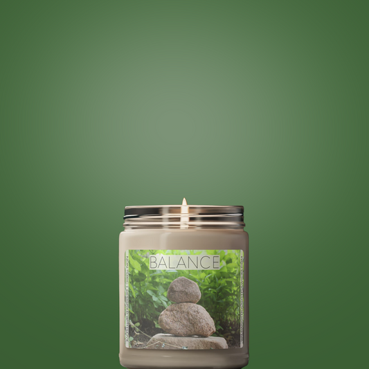 Meditation: Balancing Stones Candle