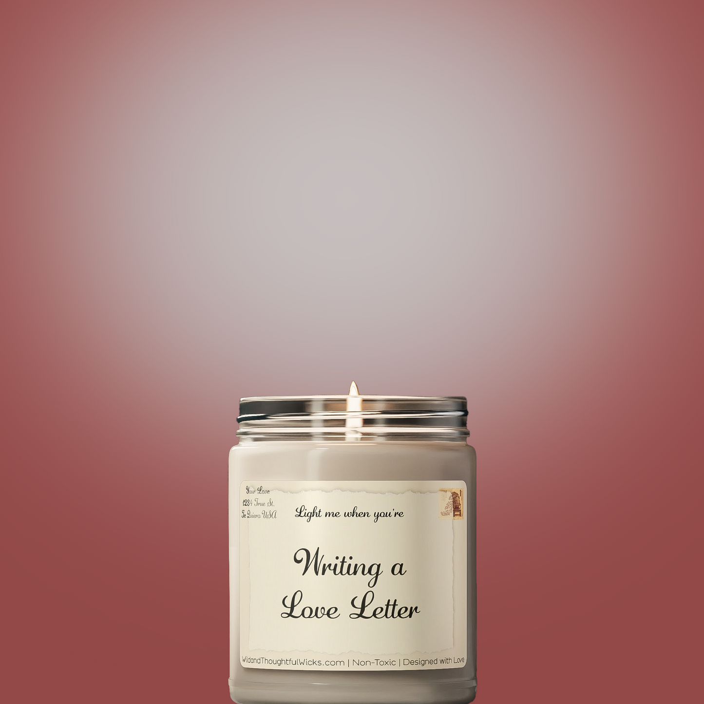 Literary Romantic: Light Me When You're Writing a Love Letter Candle