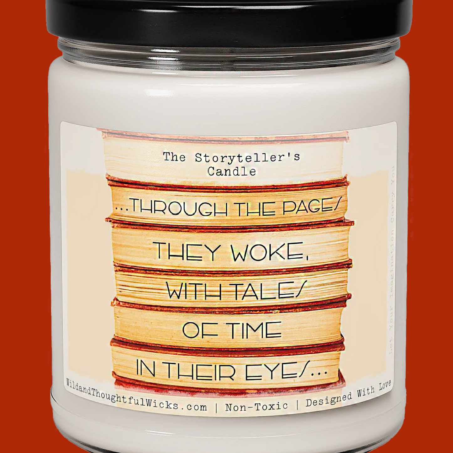 Literary: Through The Pages Candle