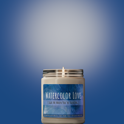 Creatives: Watercolor Love Candle (Light Me When You're Painting) Candle