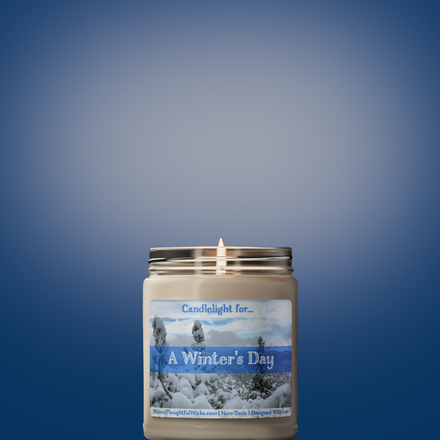 Mountains (winter): A Winter's Day Candle